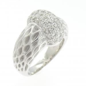 K18WG ダイヤモンド リング 0.76CT