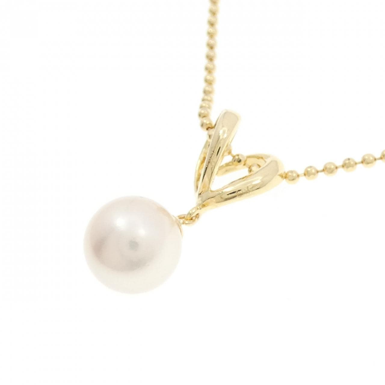 K18YG アコヤパール ネックレス 7.3mm