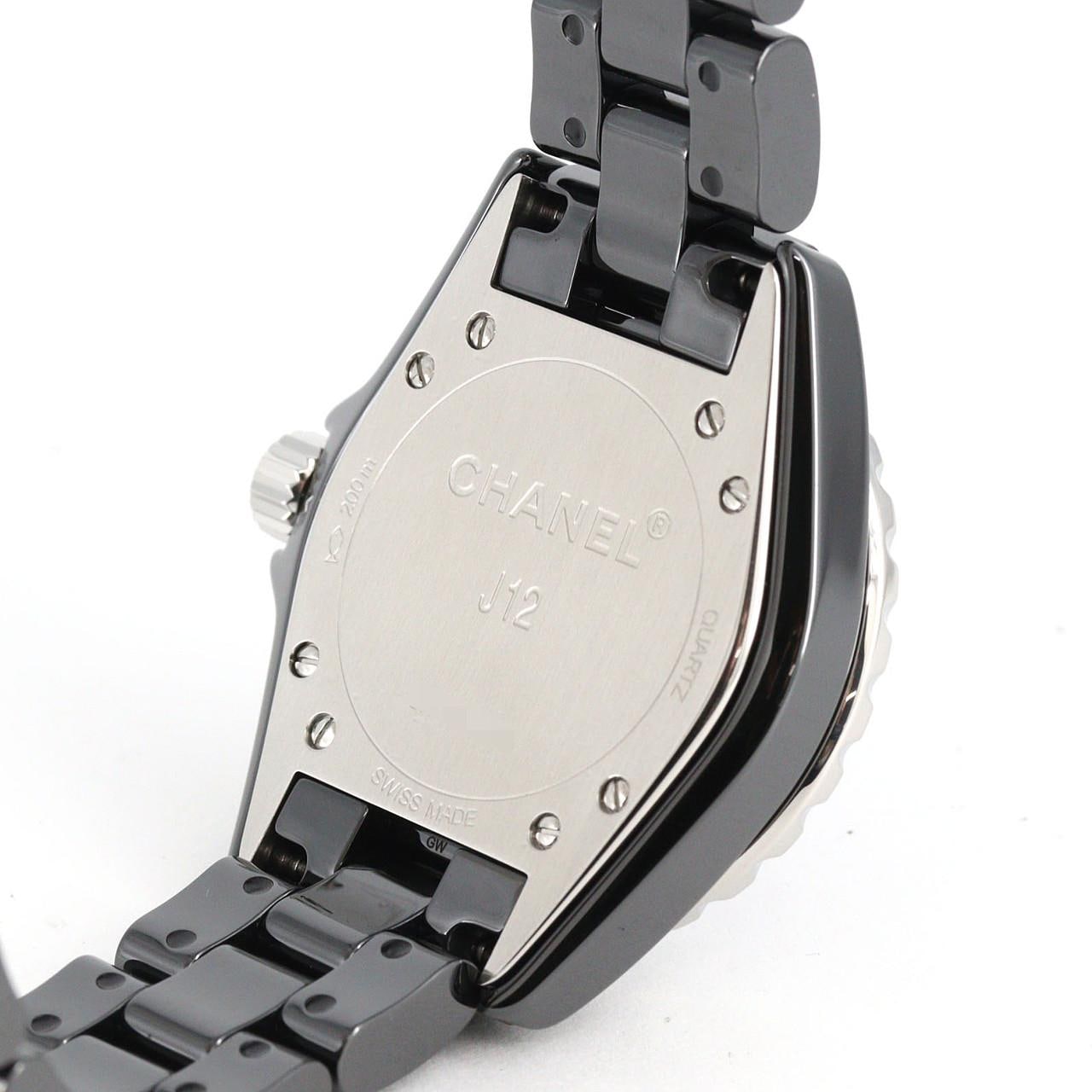 シャネル J12 33mmセラミック･12P H1625 セラミック クォーツ