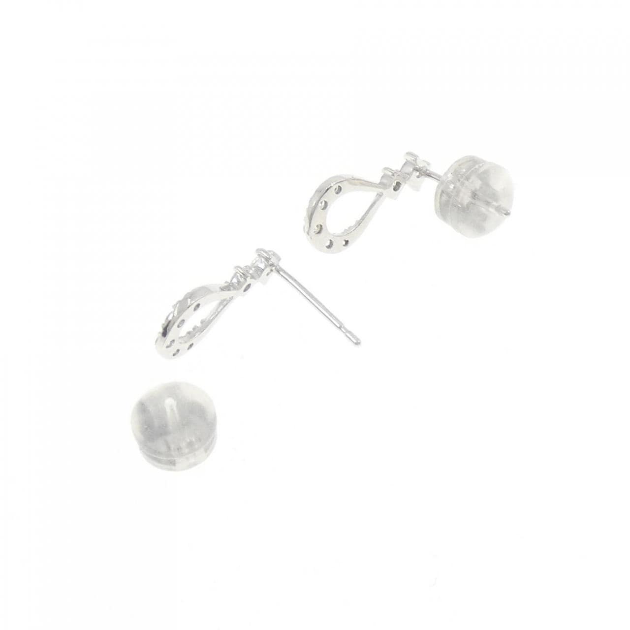 K18WG ダイヤモンド ピアス 0.20CT