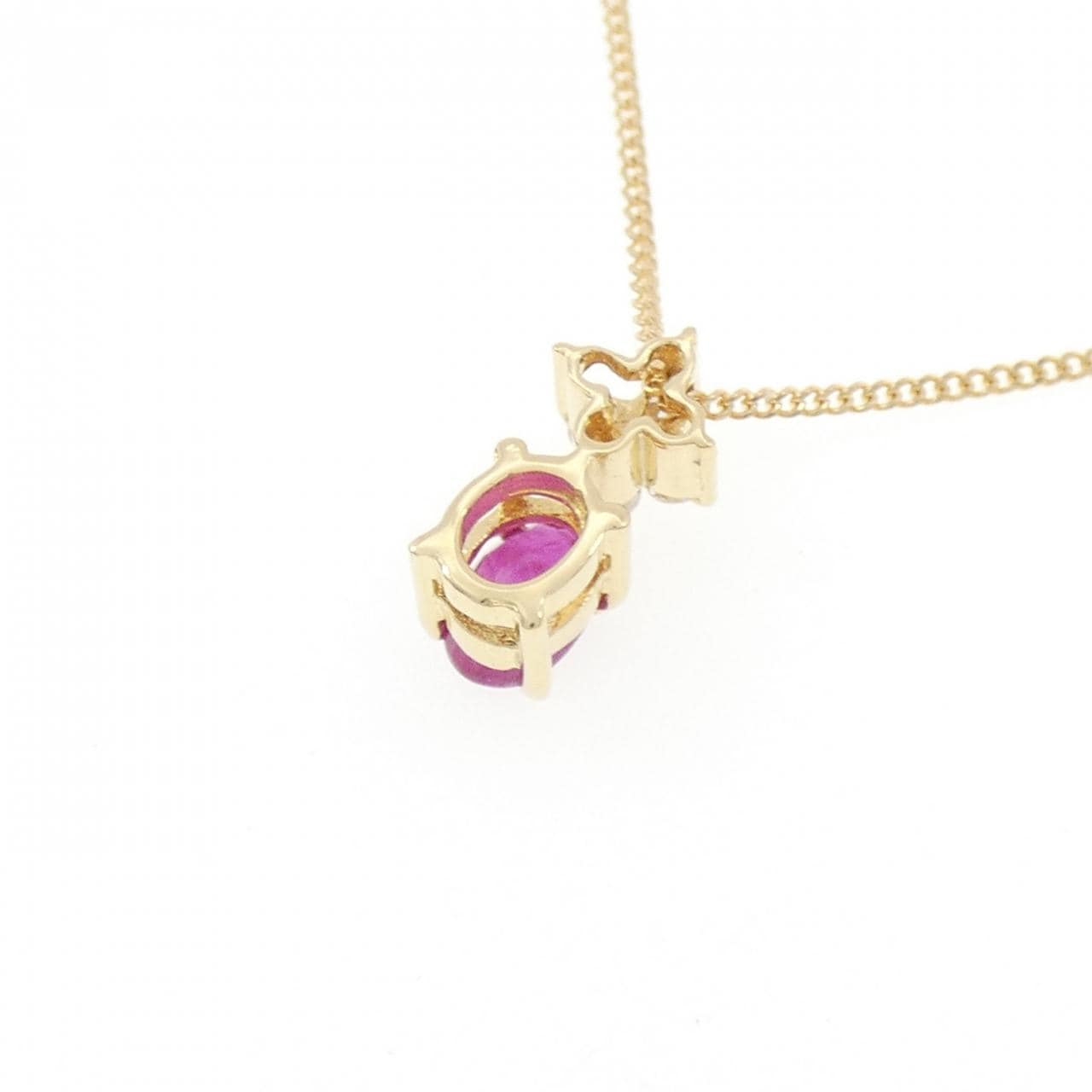 K18YG ルビー ネックレス 0.30CT