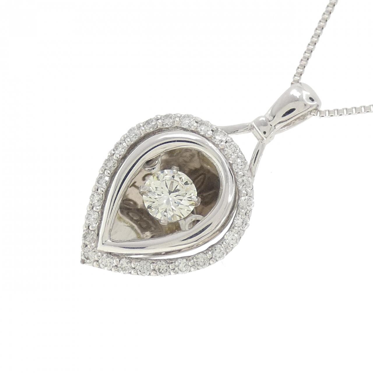 K18WG ダイヤモンド ネックレス 0.20CT