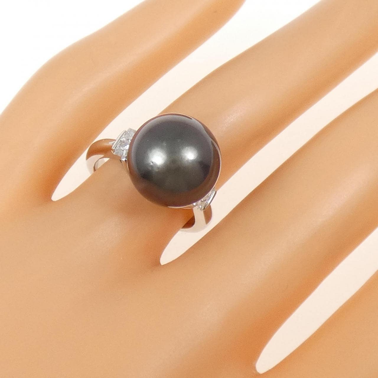 PT900 黒蝶パール リング 12.1mm