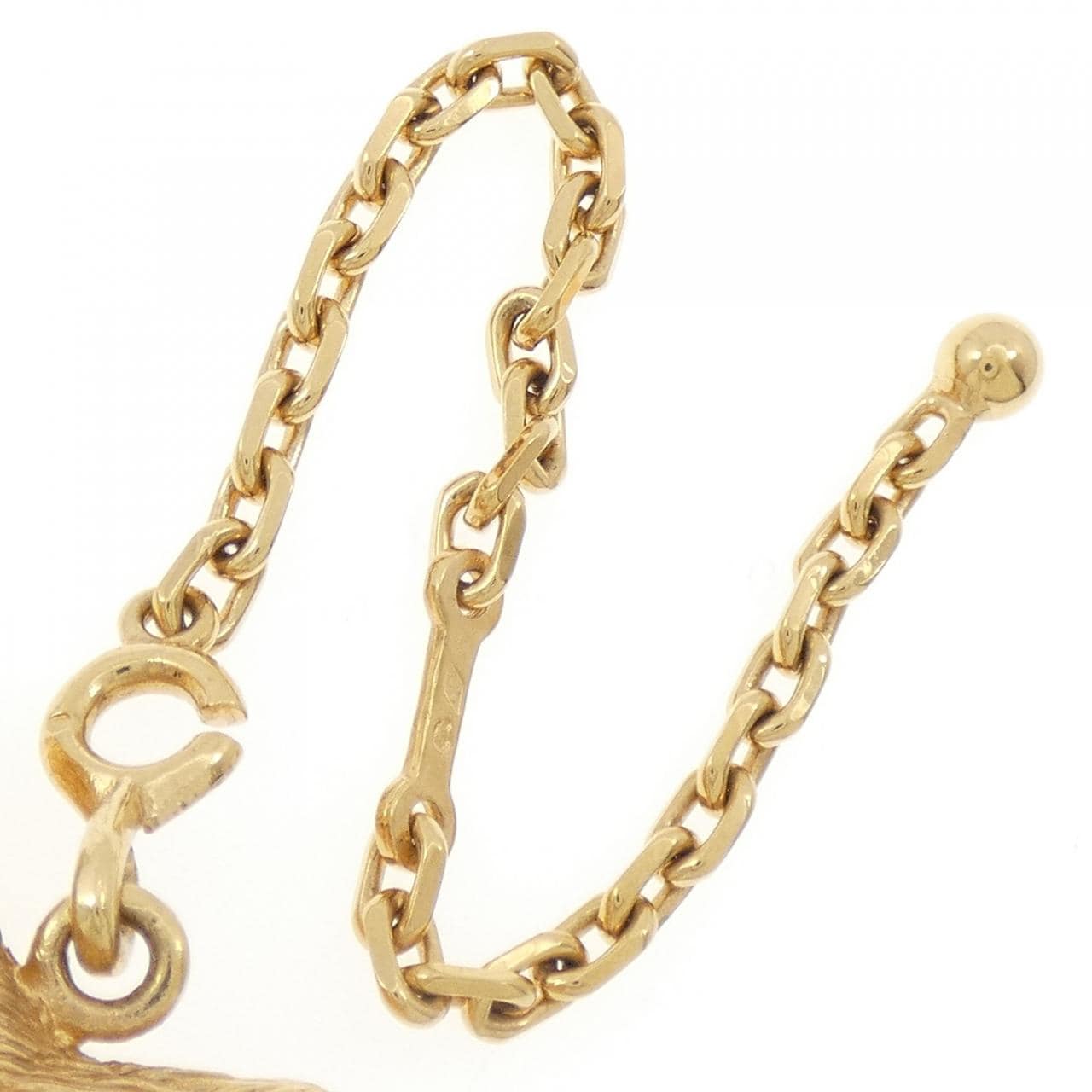 【ヴィンテージ】エルメス 18KYG/ホールマーク キーチェーン