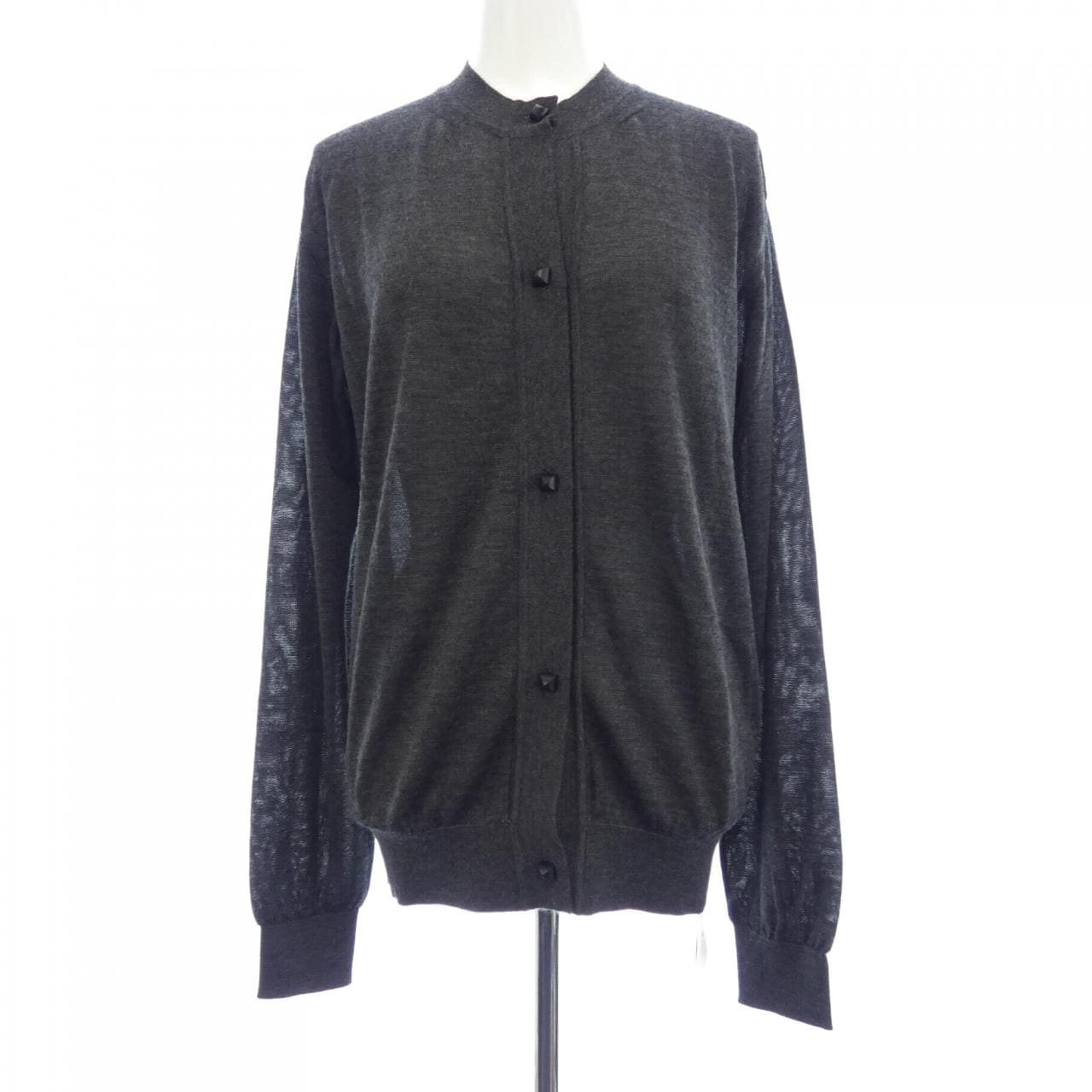 エルメス HERMES メドール ウッドボタン 5H2736DP カーディガン