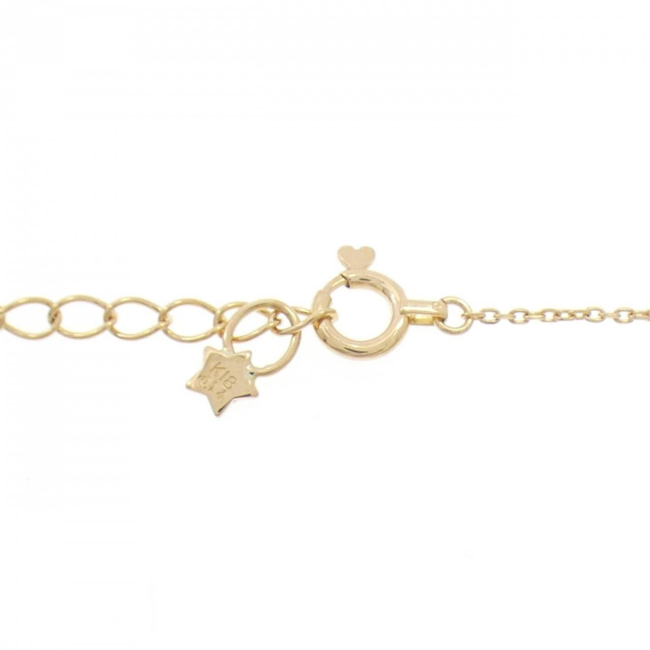 スタージュエリー ムーンセッティング ネックレス 0.14CT