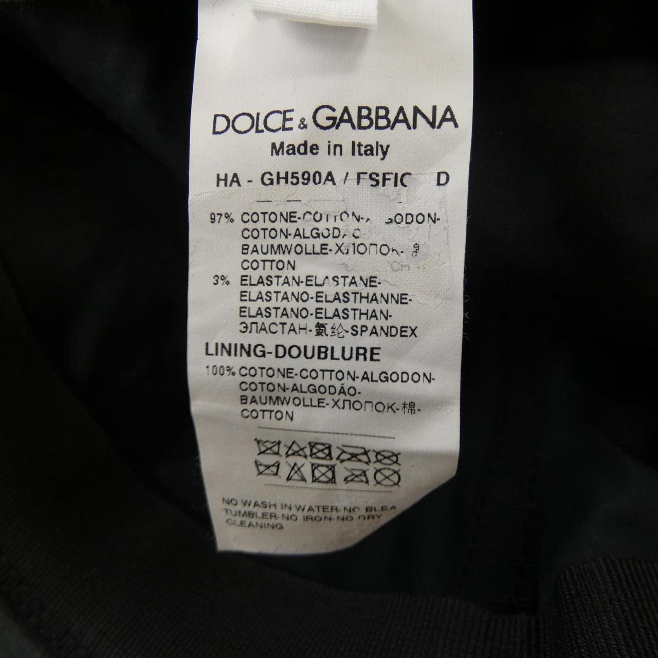 ドルチェアンドガッバーナ DOLCE&GABBANA GH590A キャップ