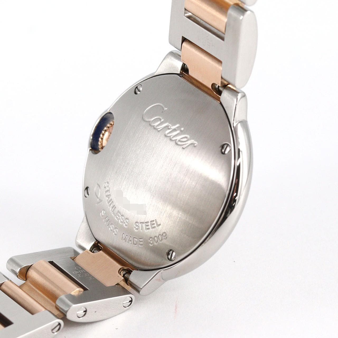 カルティエ バロンブルーSM PGコンビ･11P WE902030 SSxPG クォーツ