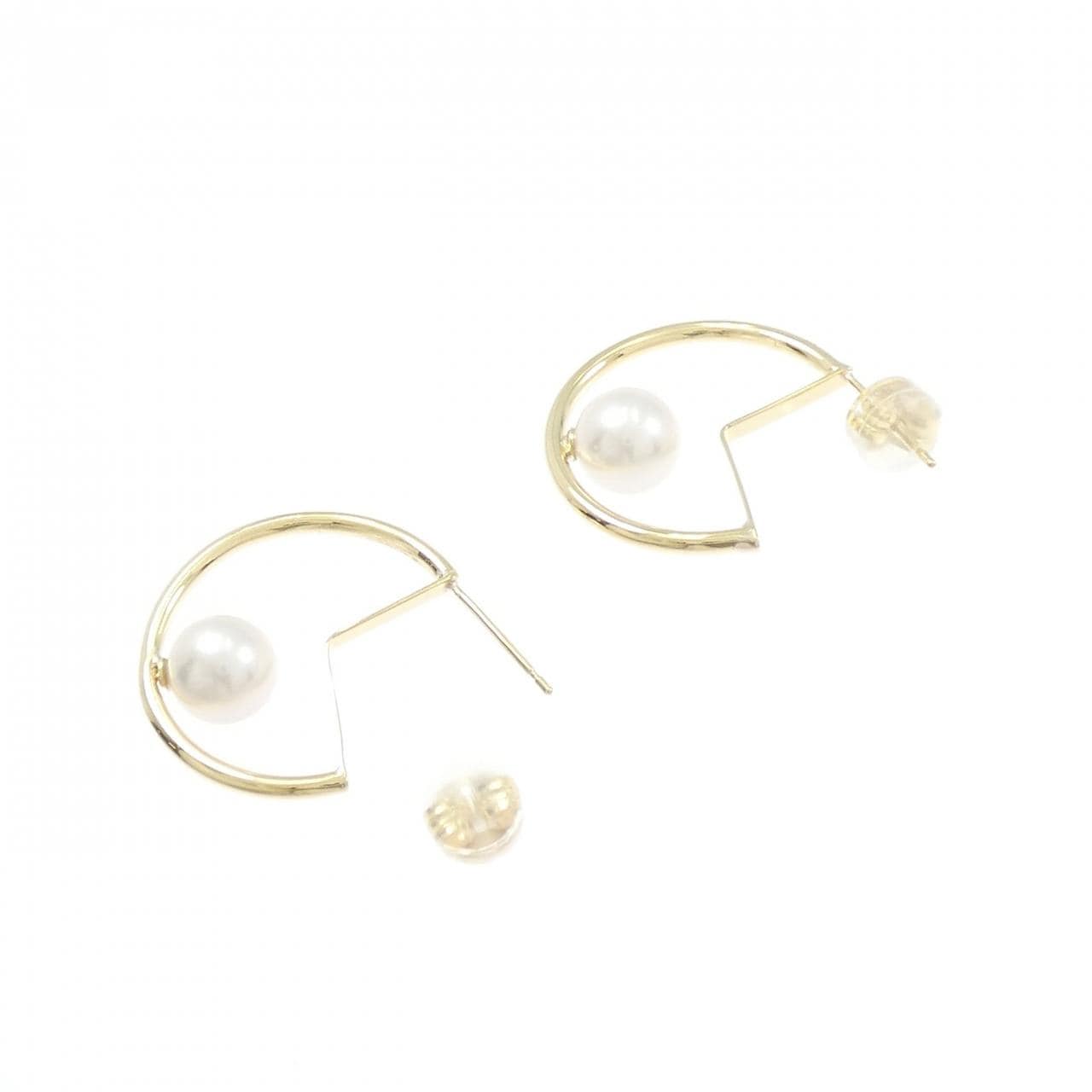 K18YG アコヤパール ピアス 6.6mm