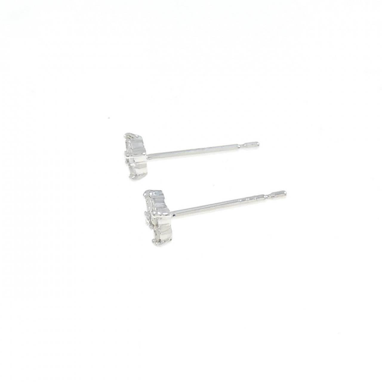 K18WG ダイヤモンド ピアス 0.10CT