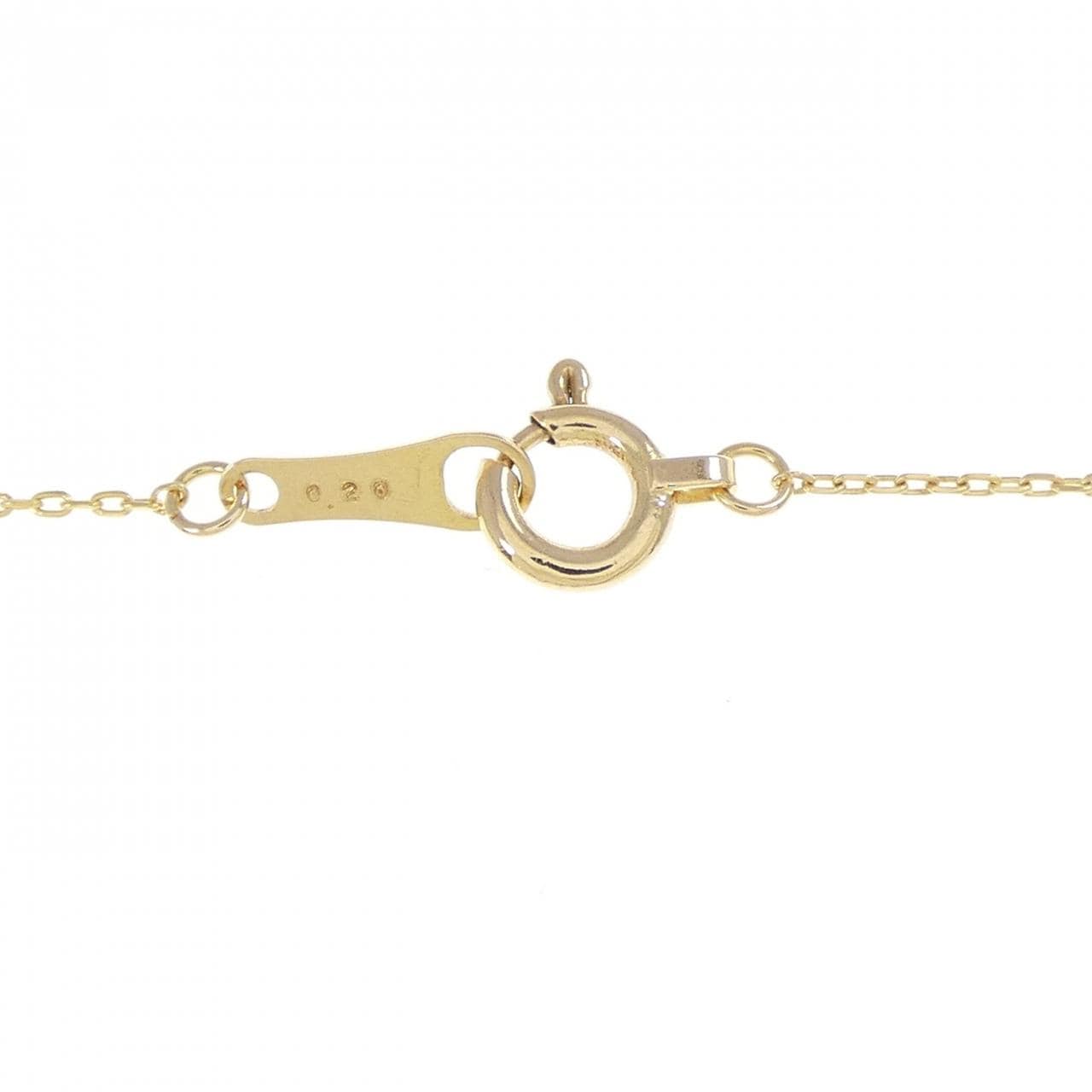 K18YG ダイヤモンド ネックレス 0.20CT