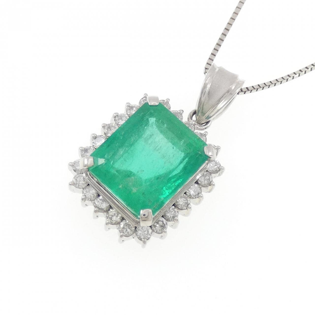 PT900/PT850 エメラルド ネックレス 10.58CT コロンビア産