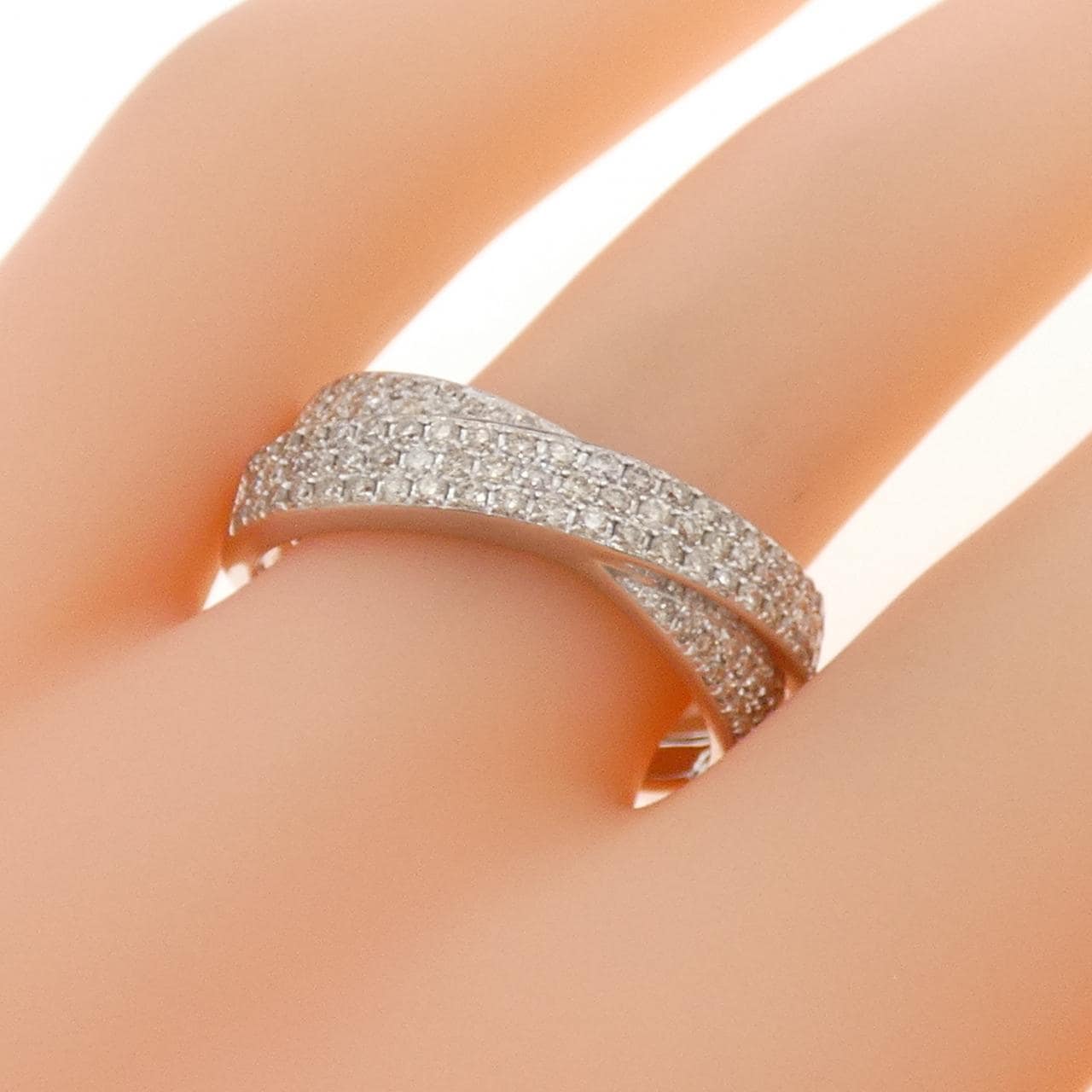 K18WG ダイヤモンド リング 0.59CT