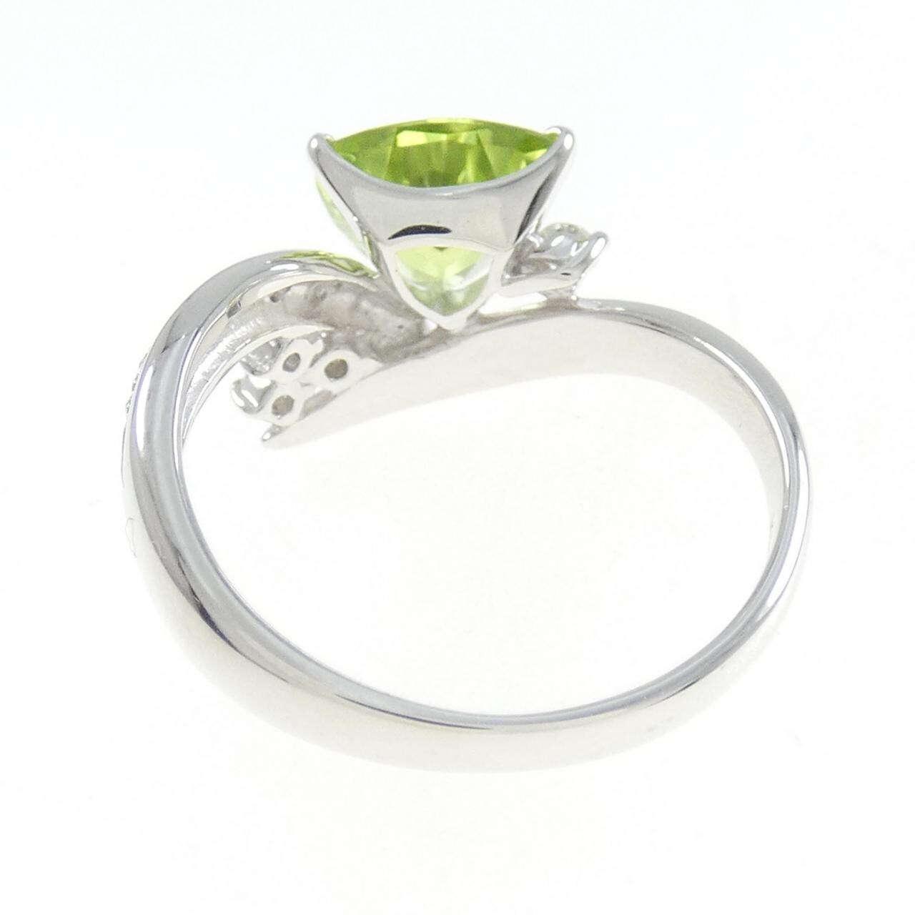 K18WG橄欖石戒指 1.39CT