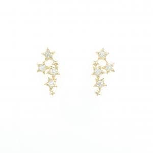 【リメイク】K18YG スター ダイヤモンド ピアス 0.20CT