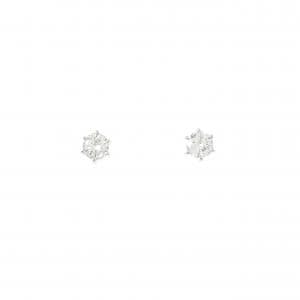 PT900 ソリティア ダイヤモンド ピアス 0.42CT
