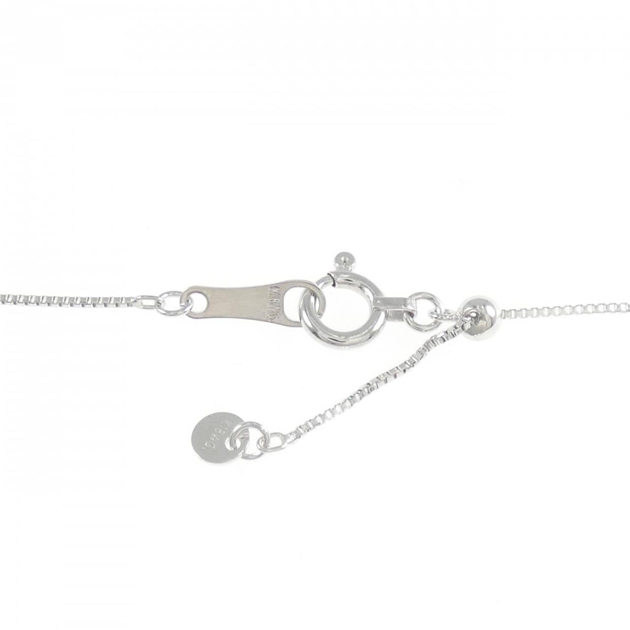 K18WG ベア ダイヤモンド ネックレス 0.47CT