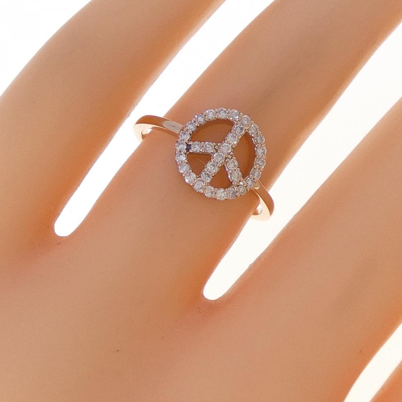 K18PG ダイヤモンド リング 0.23CT