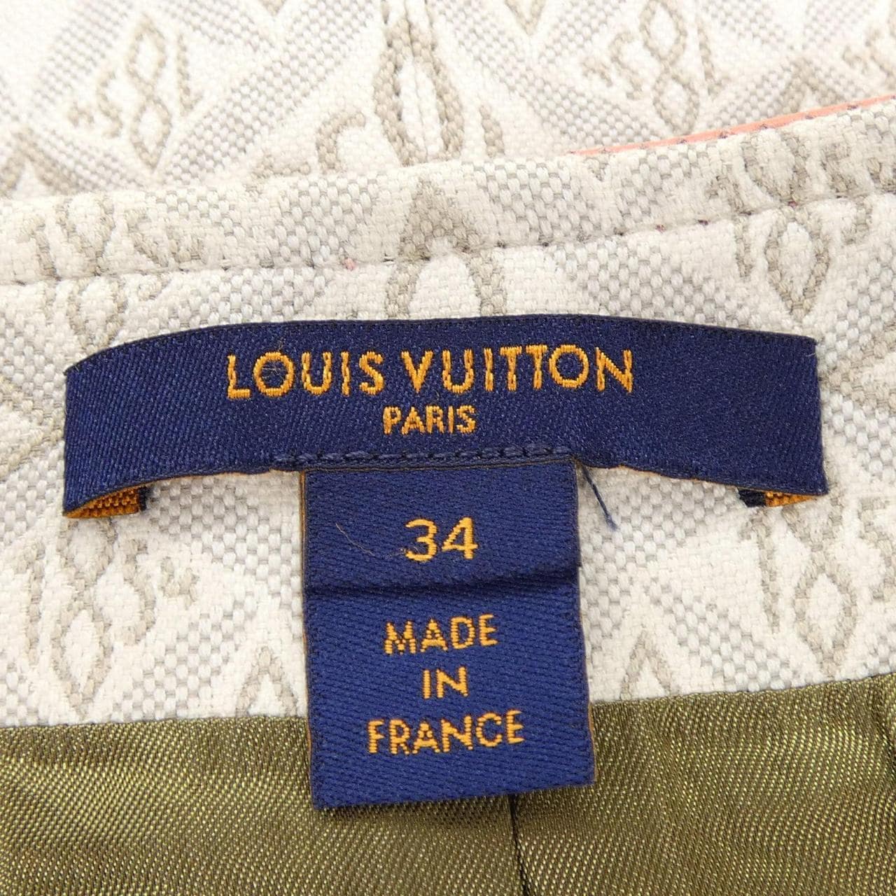 ルイヴィトン LOUIS VUITTON SINCE1854 コントラストトリム FMSK68J77 スカート