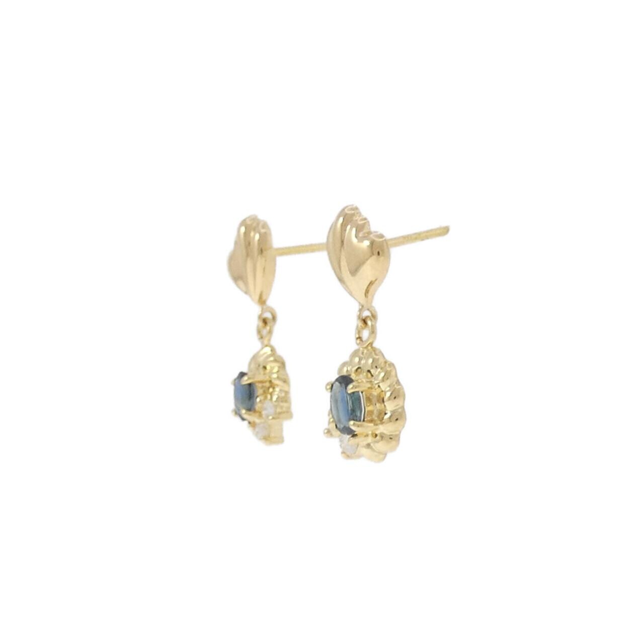 K18YG サファイヤ ピアス 0.32CT