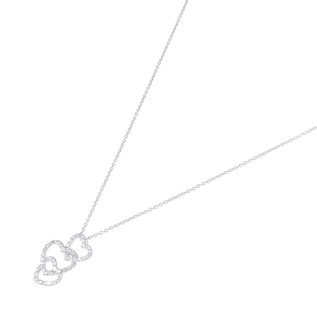 ポンテヴェキオ ハート ダイヤモンド ネックレス 0.40CT