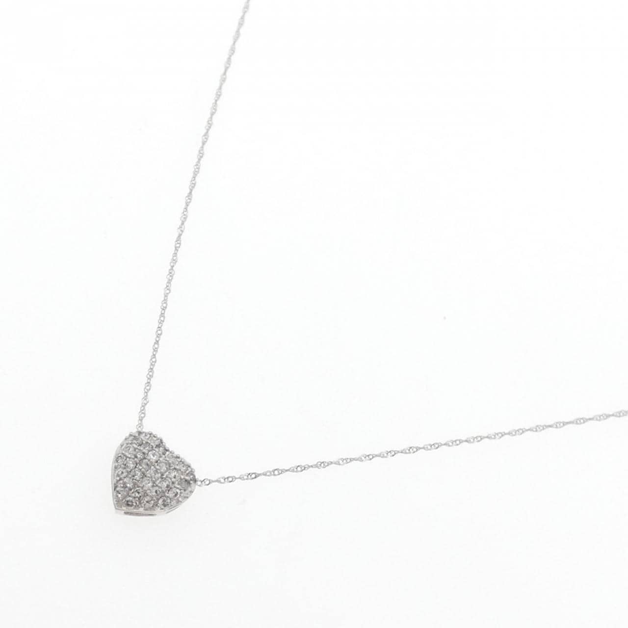 PT900/PT850 Heart Pave Diamond Necklace 0.3CT