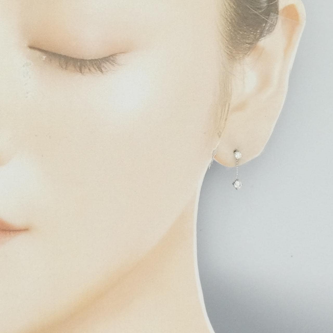 PT900 ダイヤモンド ピアス 0.30CT