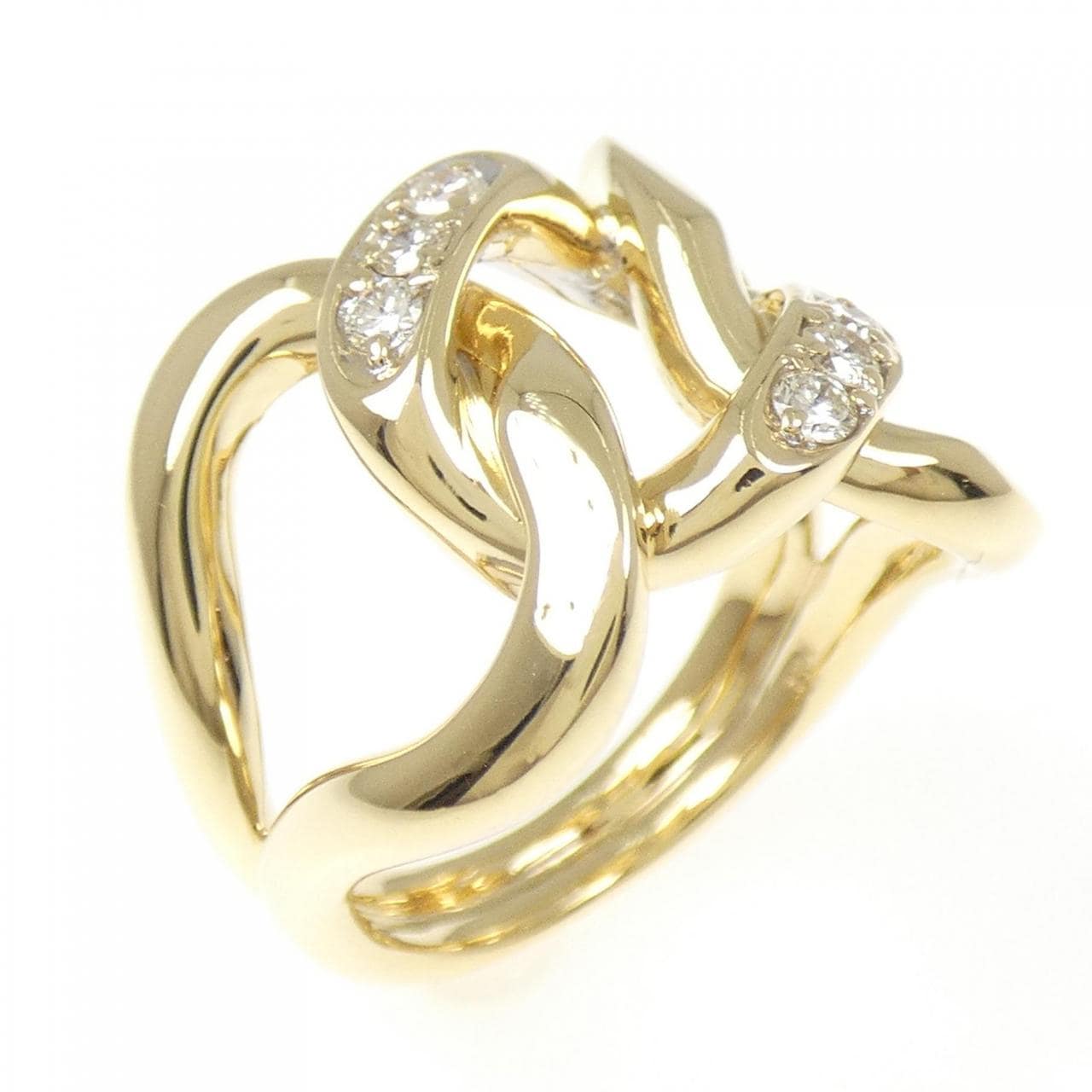 K18YG ダイヤモンド リング 0.19CT