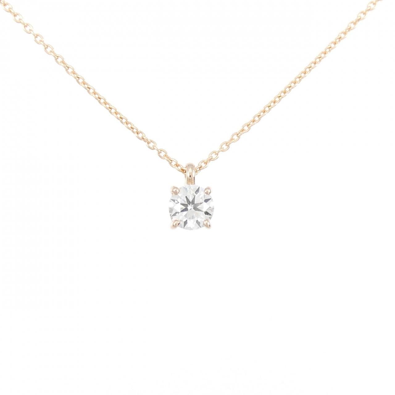 [Remake] K18PG Diamond Necklace 0.310CT G SI2 VG