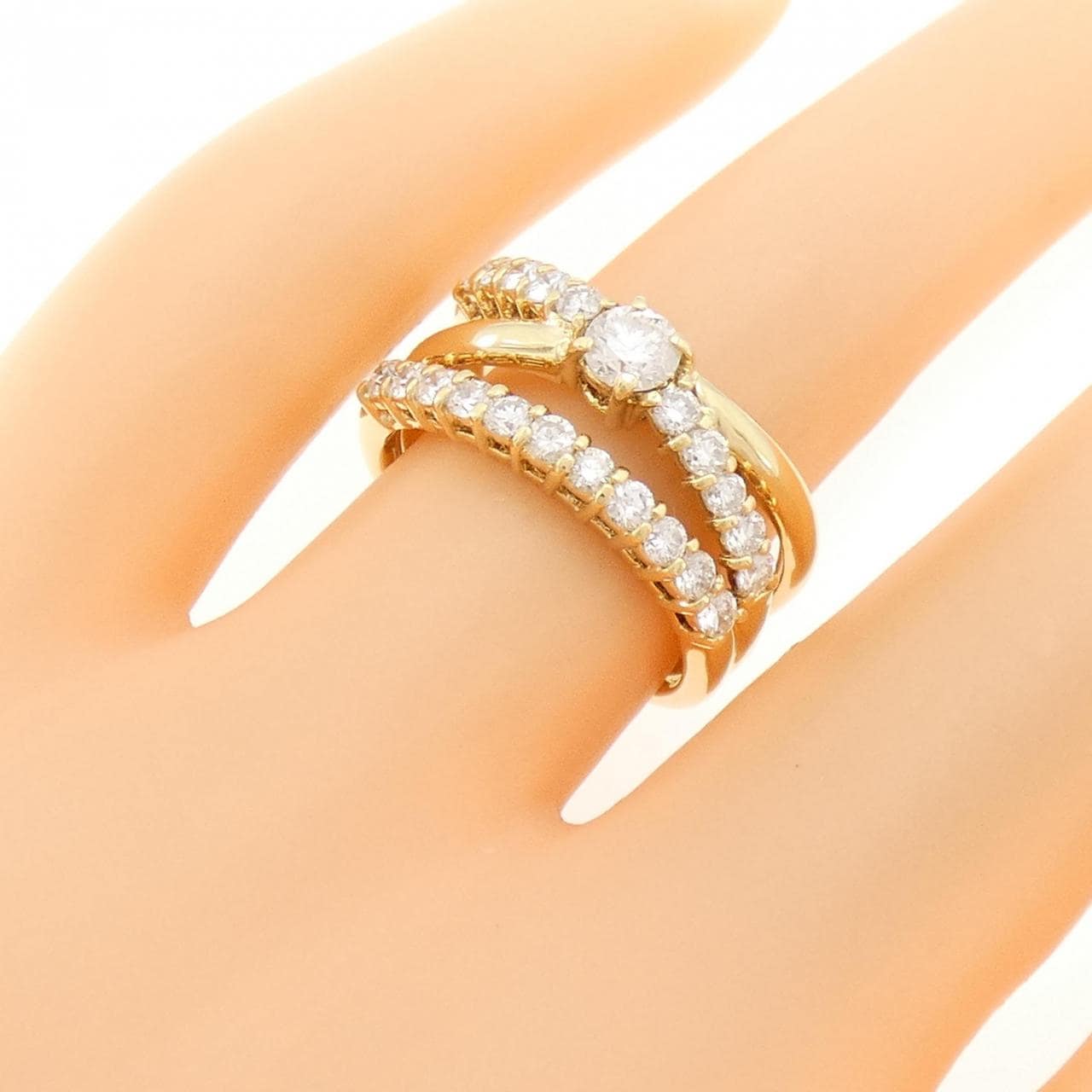 K18YG ダイヤモンド リング 1.00CT
