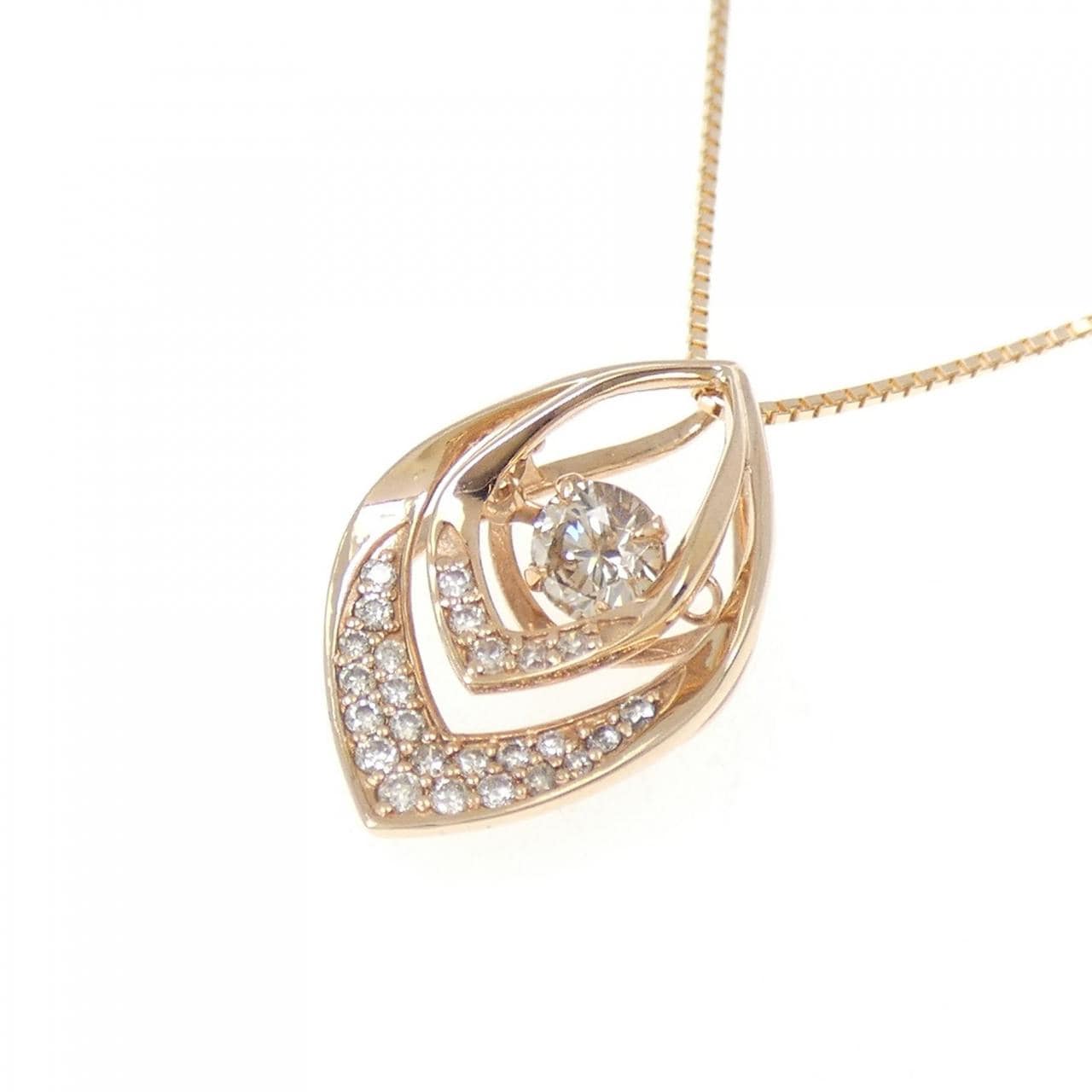 K18PG ダイヤモンド ネックレス 0.25CT