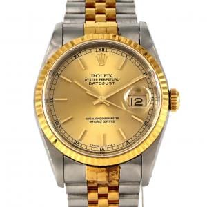 【ノーメンテナンス還元価格】ロレックス デイトジャスト 16233 SSxYG 自動巻 X番