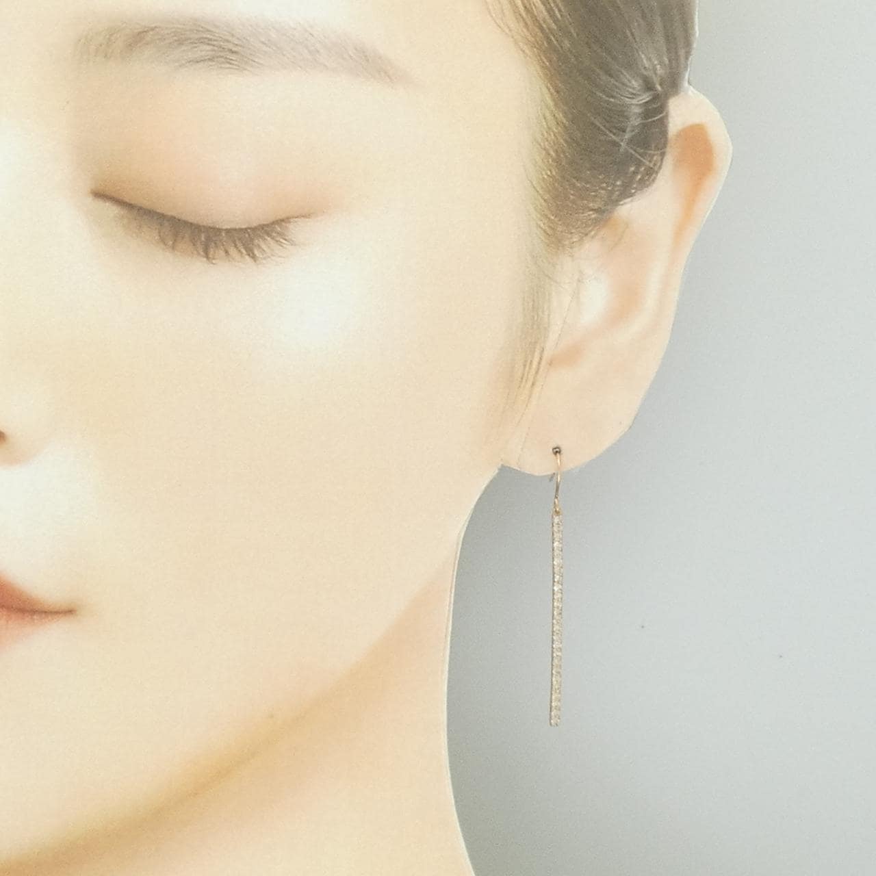 K18PG ダイヤモンド ピアス 0.50CT