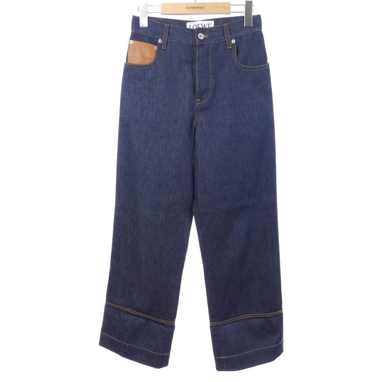 ロエベ LOEWE フィッシャーマン　ターンアップジーンズ S359Y11X68 ジーンズ