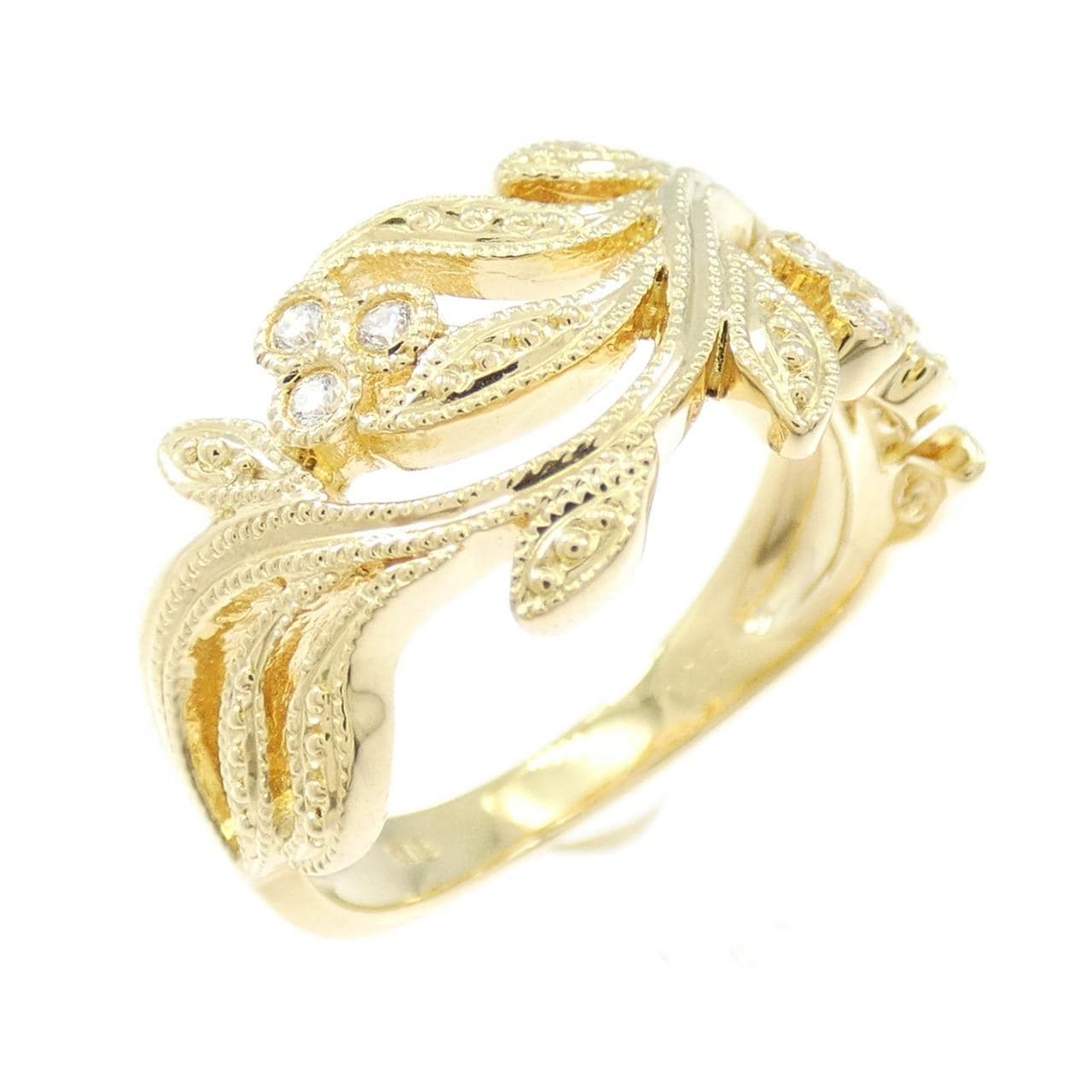 K18YG ダイヤモンド リング 0.06CT