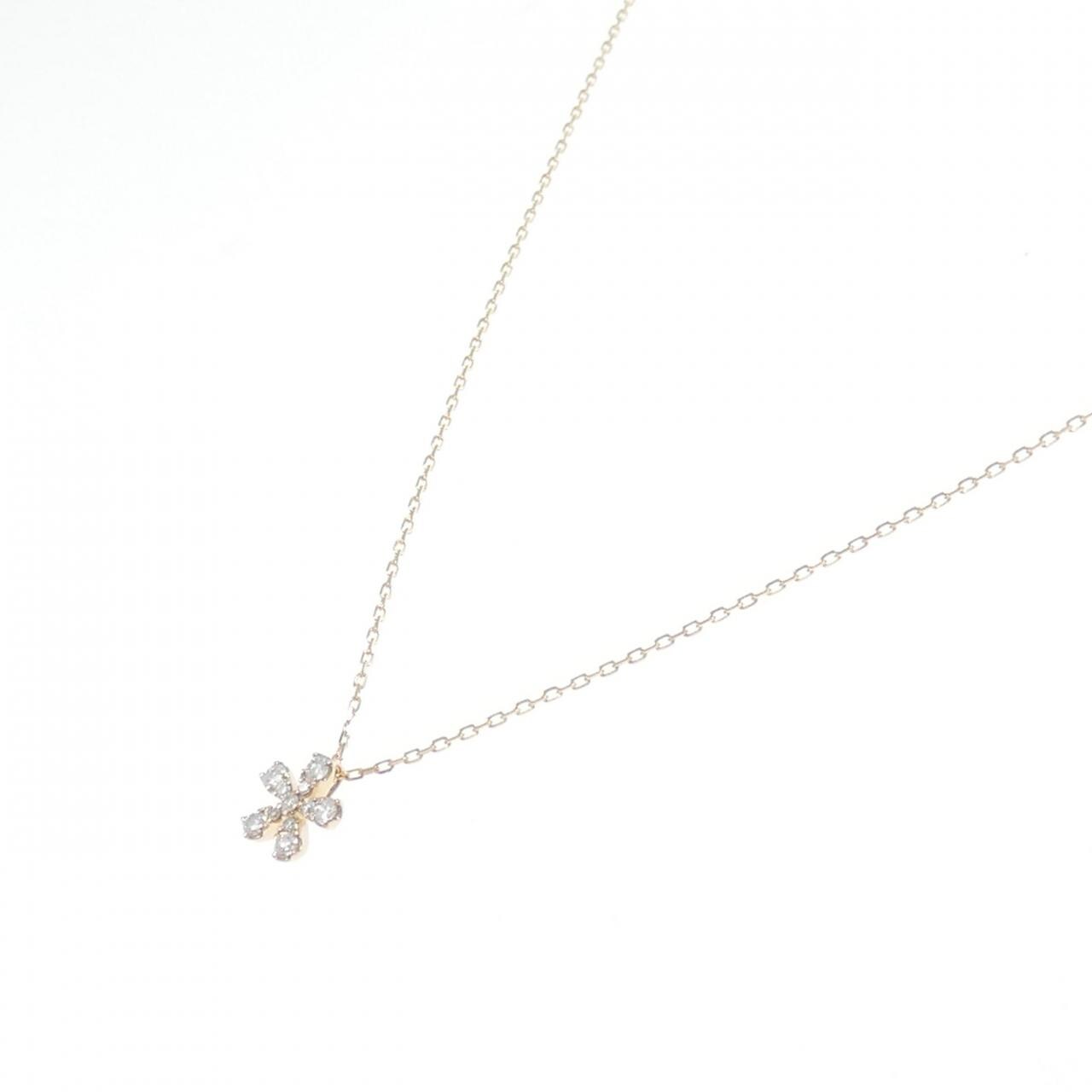 セイレーン　アズーロ フラワー ダイヤモンド ネックレス 0.15CT