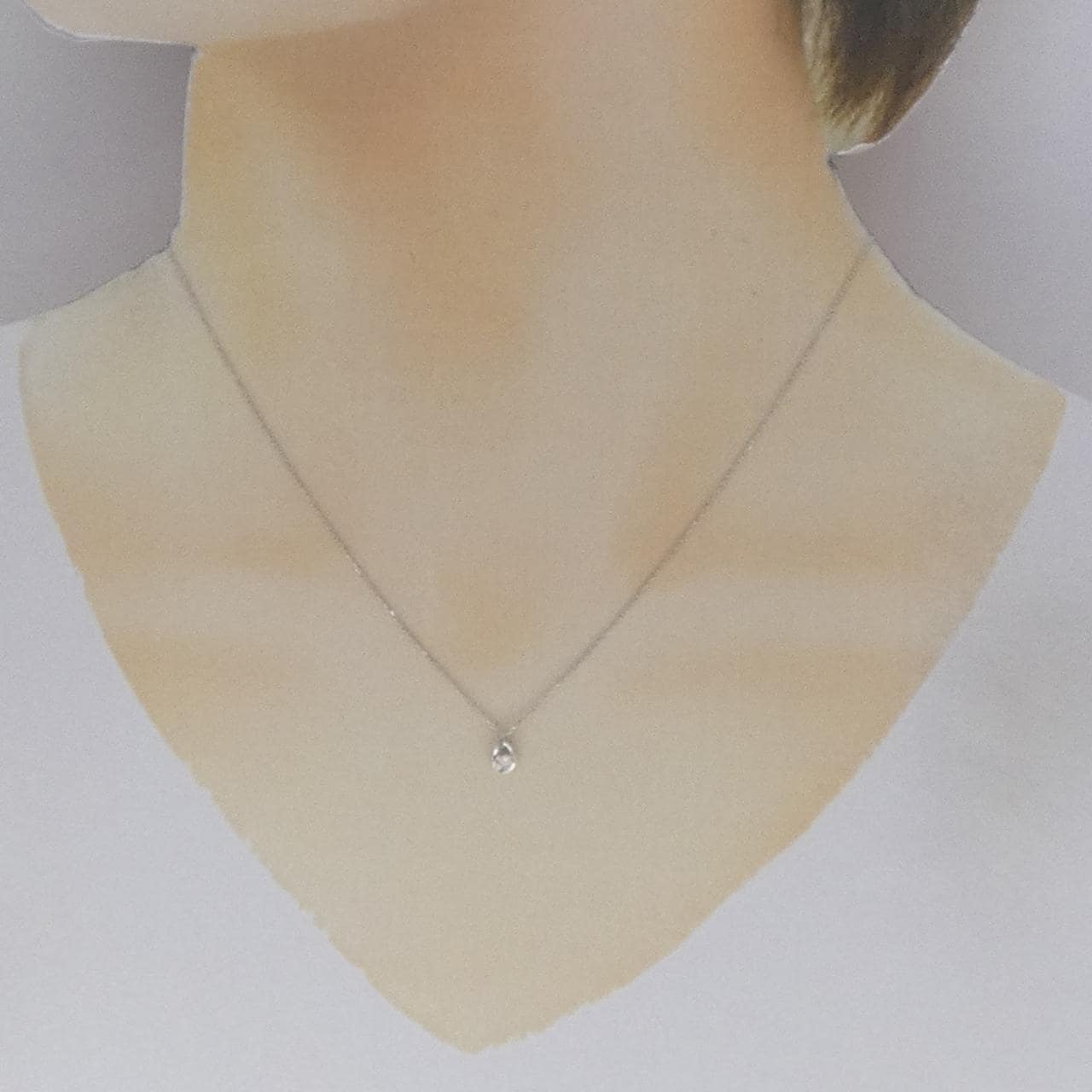 K10WG ダイヤモンド ネックレス 0.02CT