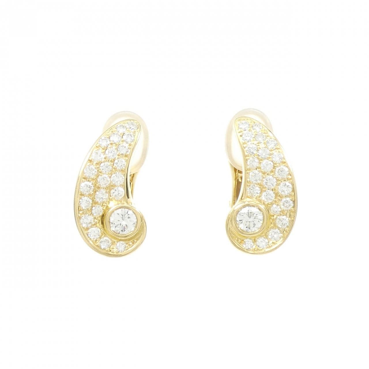 K18YG ダイヤモンド ピアス 0.34CT