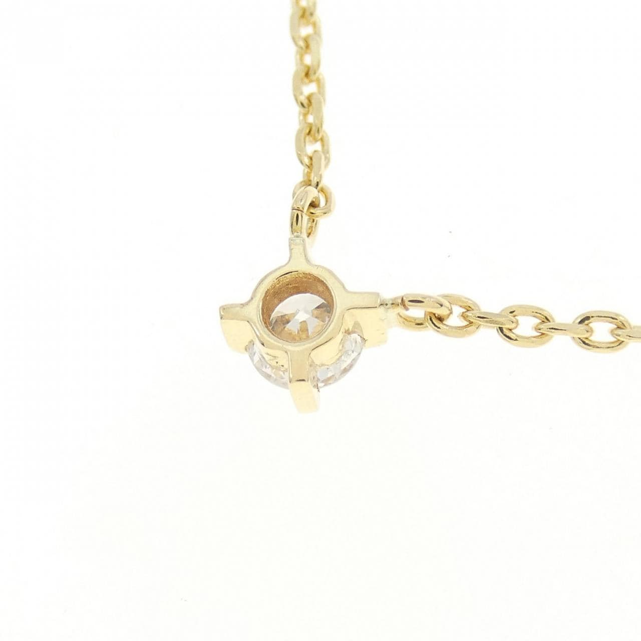 K18YG ソリティア ダイヤモンド ネックレス 0.248CT