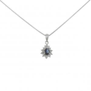 PT サファイヤ ネックレス 0.41CT