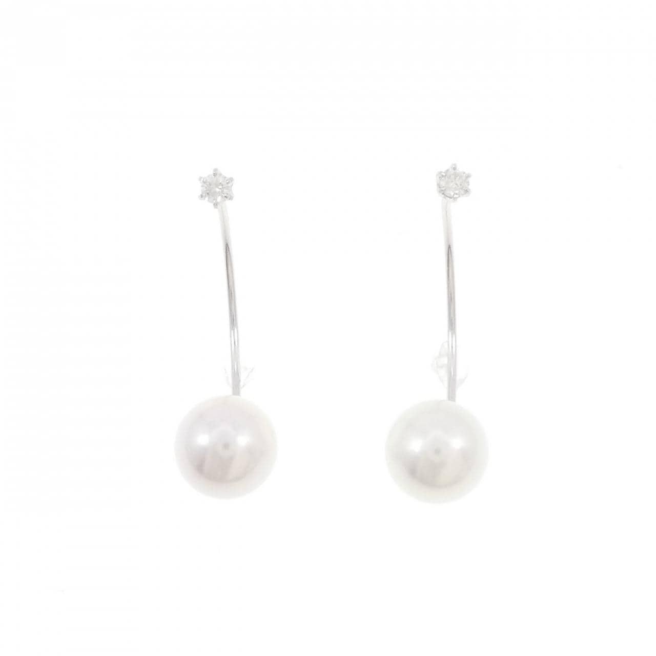 【新品】PT900 アコヤパール ピアス