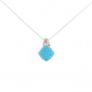 K18WG ターコイズ ネックレス