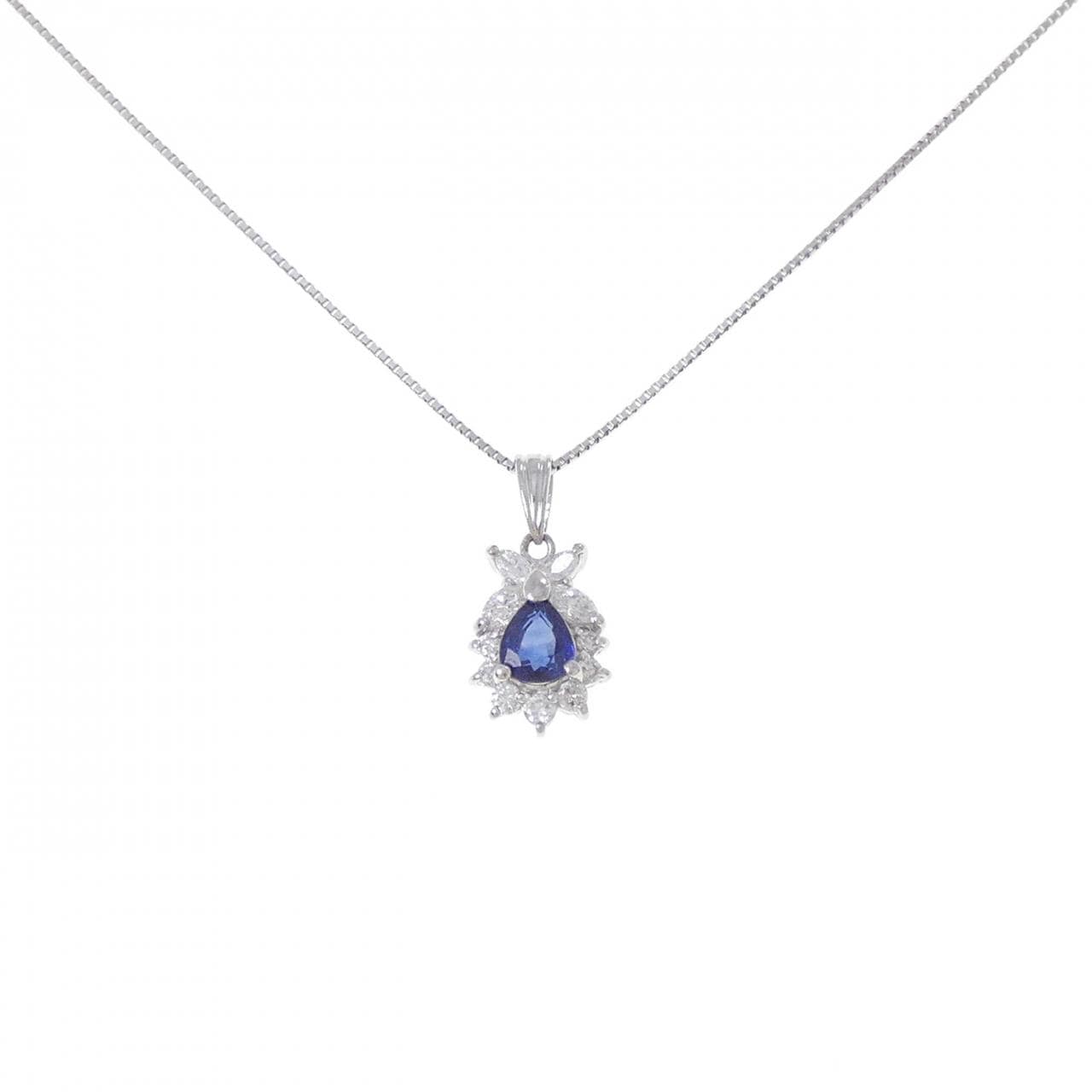 PT900/PT850 サファイヤ ネックレス 0.60CT