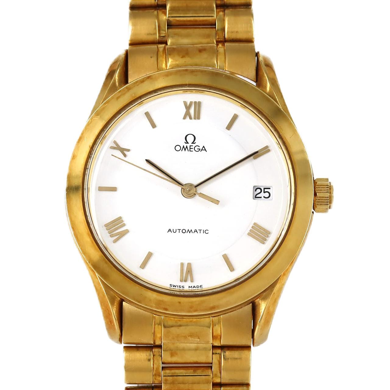 オメガ スピードクラシックデイト YG YG 自動巻