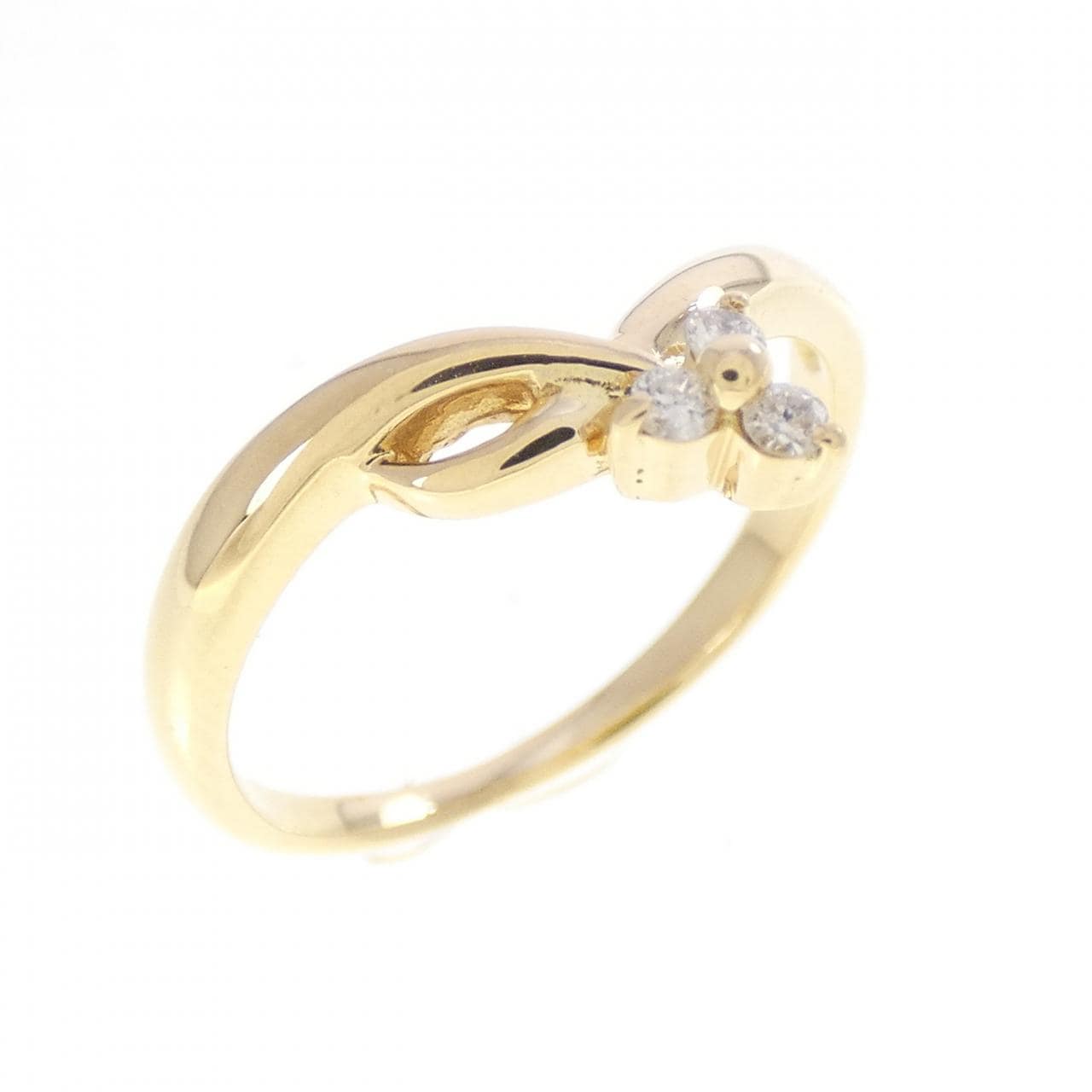K18YG ダイヤモンド リング 0.05CT