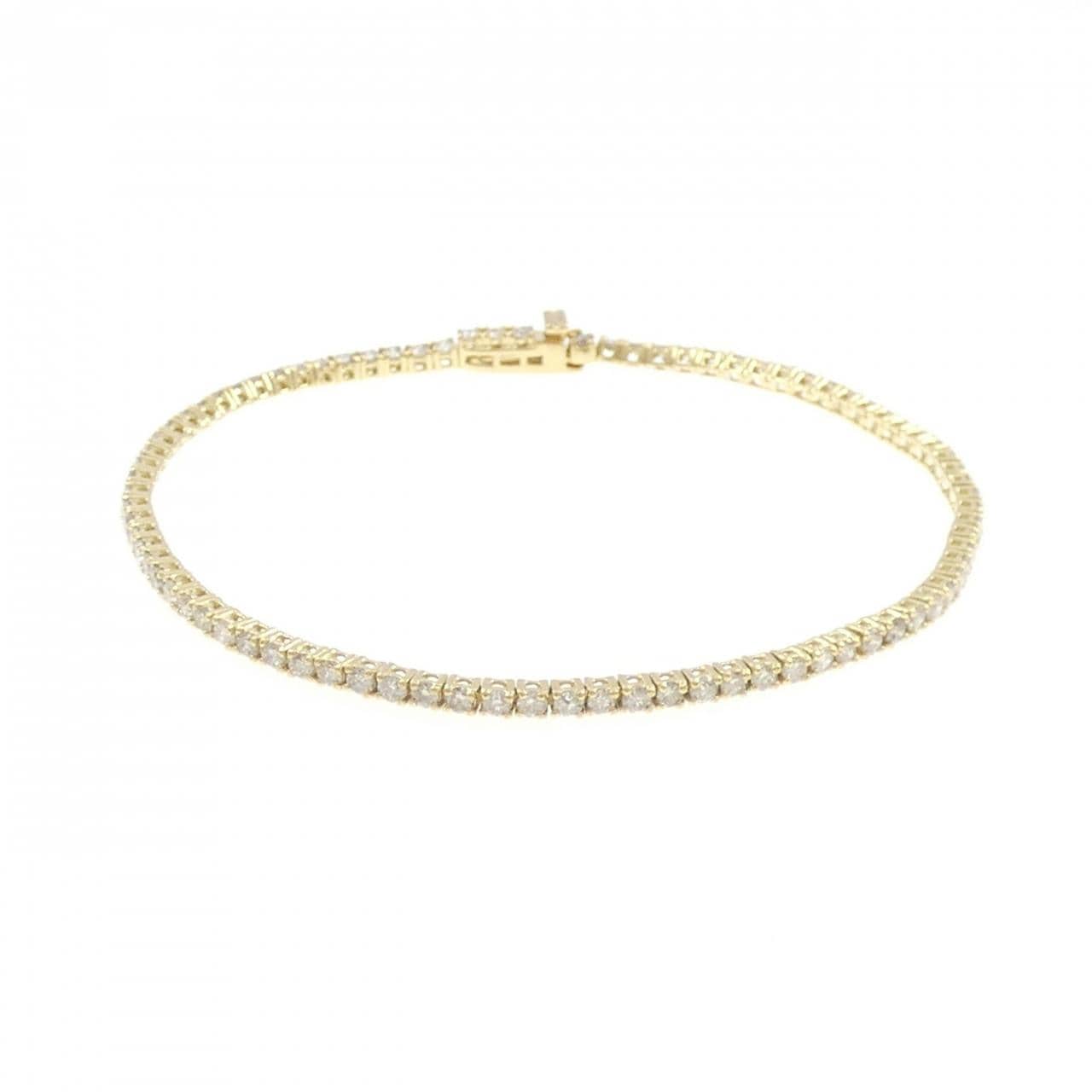 K18YG ダイヤモンド ブレスレット 2.00CT