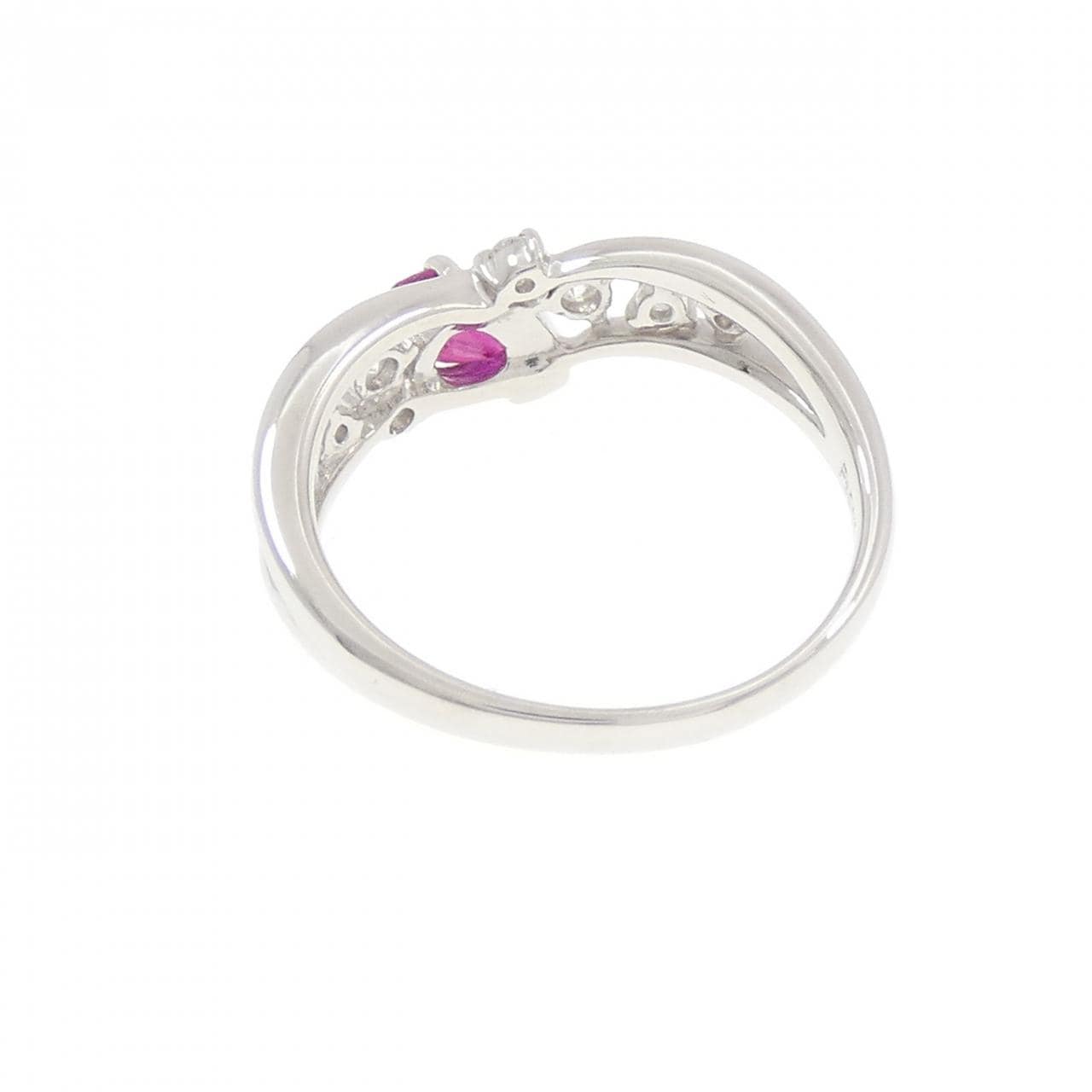PT900 ルビー リング 0.40CT