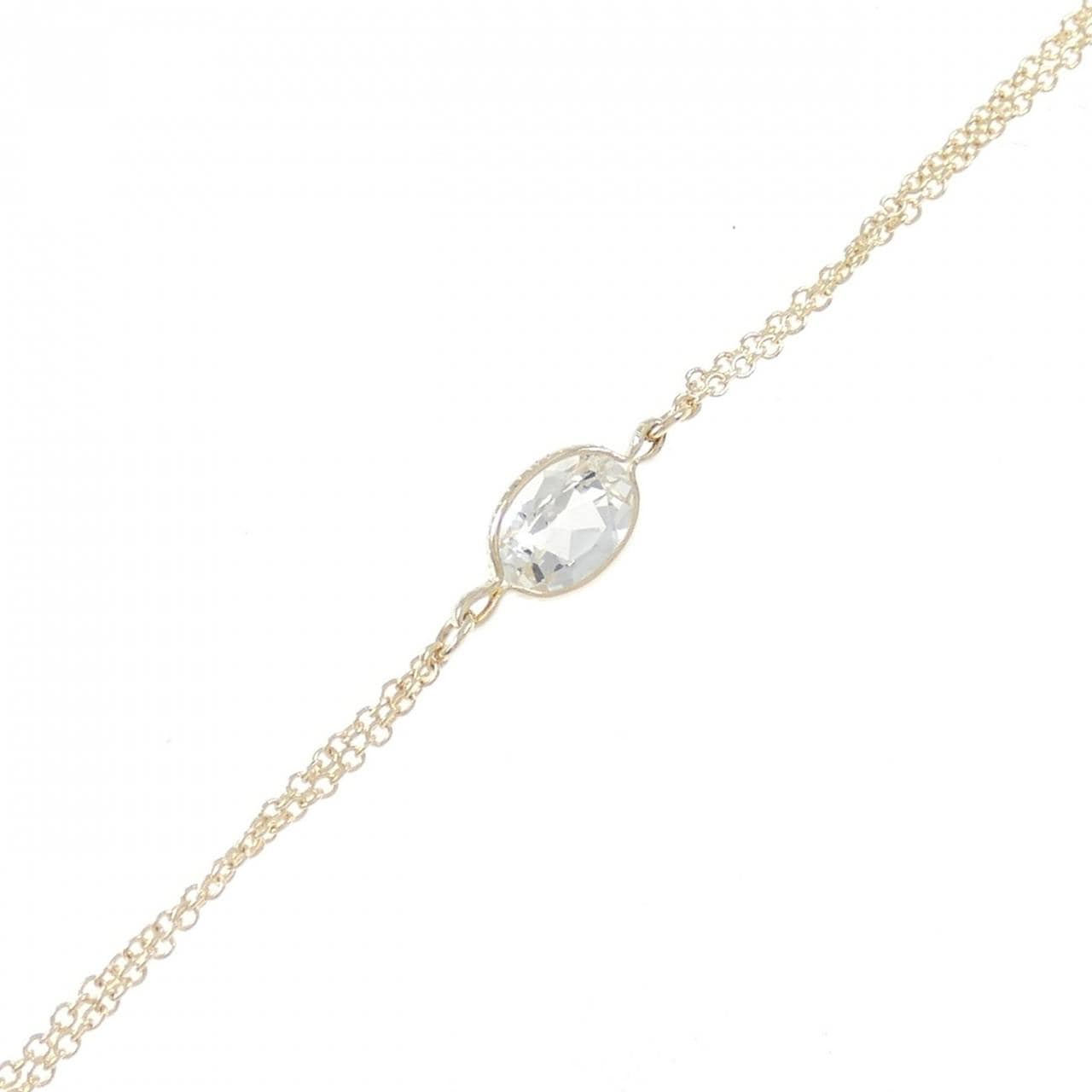 585YG White Topaz Bracelet