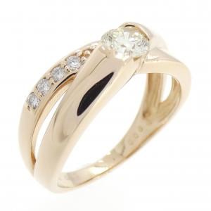 K18PG ダイヤモンド リング 0.37CT