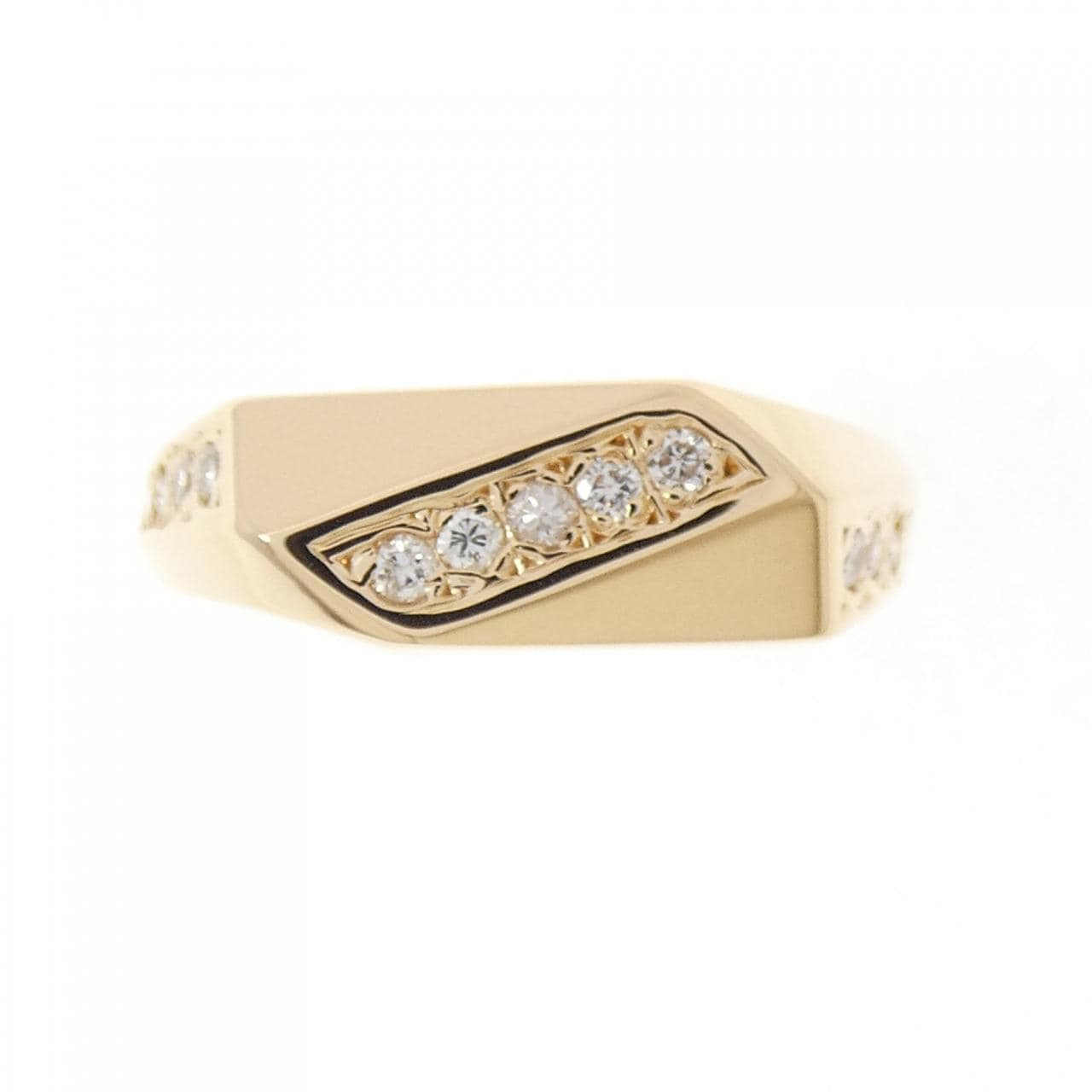 K18PG ダイヤモンド リング